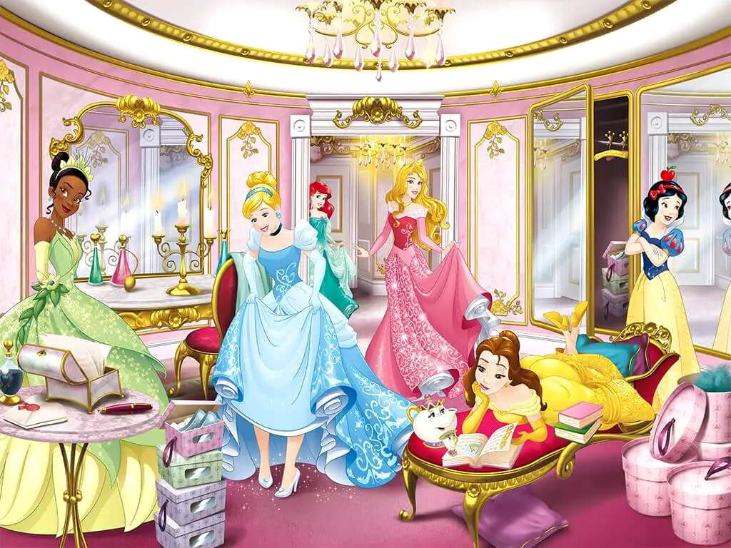 Fototapet prinţesele Disney, Komar, Princess Mirror - 368x254 cm