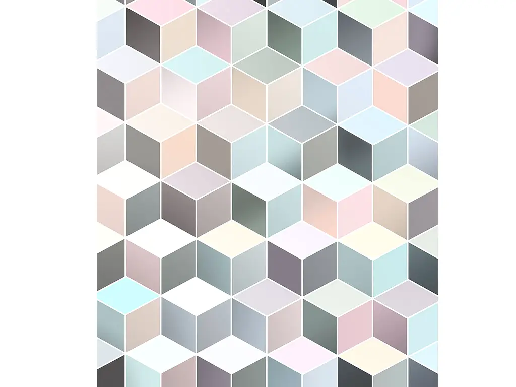 Fototapet Cubes Pastel, Komar, model geometric, 200x250 cm
