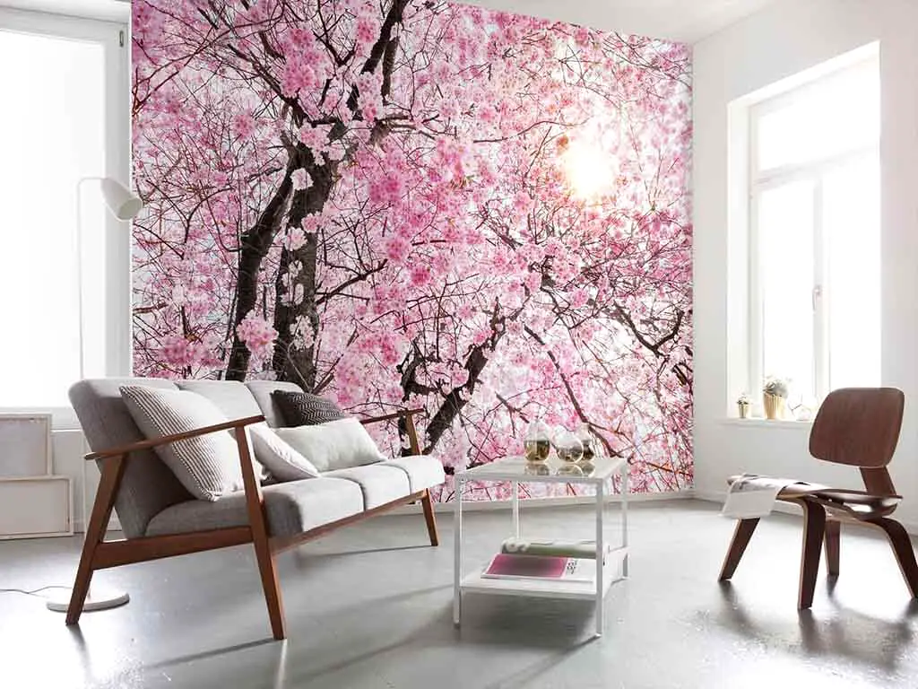 Fototapet Bloom, Komar, decorațiune cu crengi înflorite, dimensiune fototapet 368x248 cm