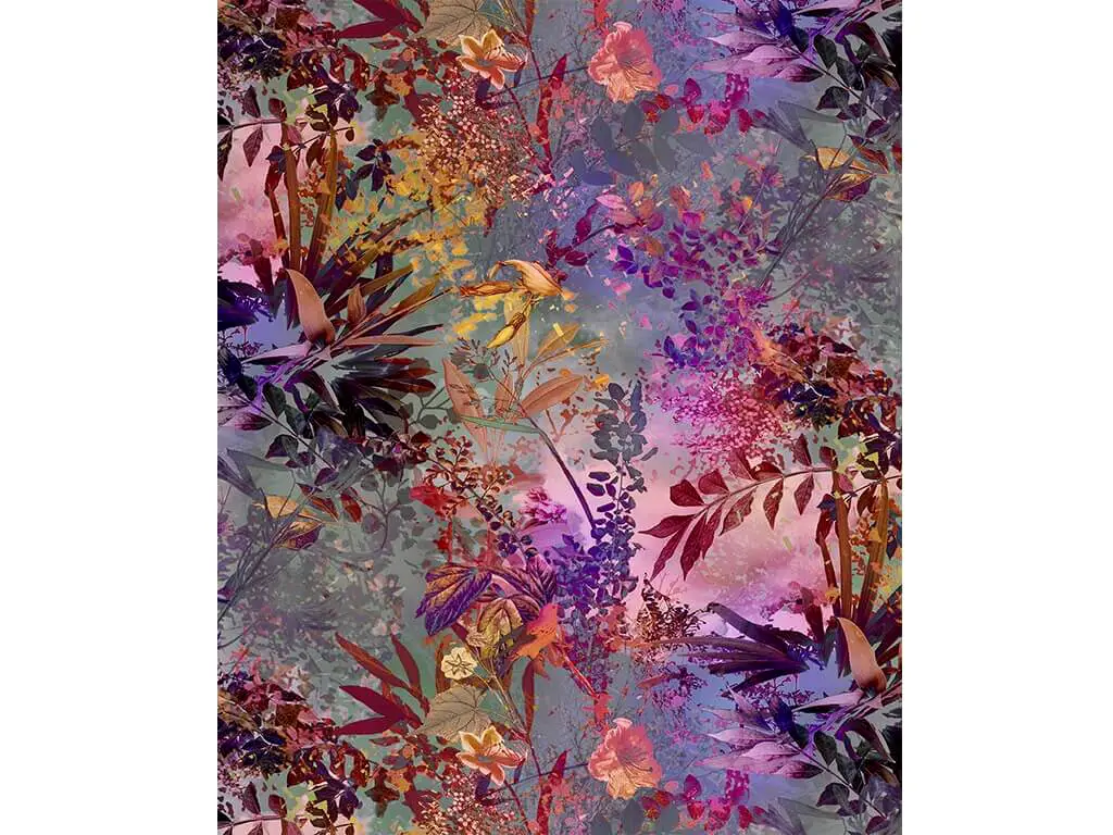 Fototapet floral Wild Garden, Komar, model multicolor, dimensiune fototapet 184x254 cm