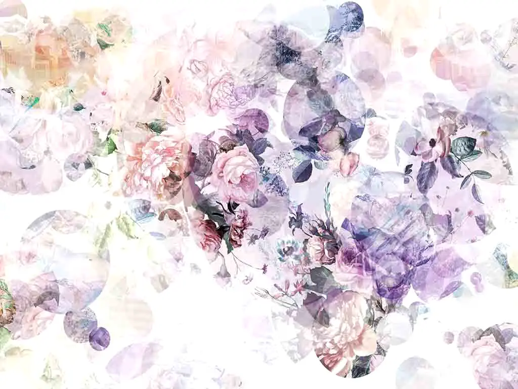 Fototapet floral Wish, Komar, multicolor, 368x248 cm