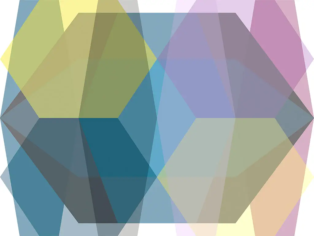 Fototapet Gem Stone Diamond, Komar, model geometric multicolor, 400x250 cm