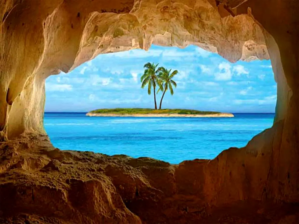 Fototapet 3D Paradise, WG, peisaj marin, 366x254 cm