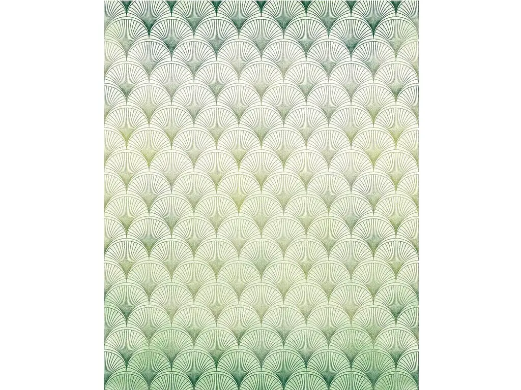 Fototapet Ecailles, Komar, model geometric verde, 200x280 cm