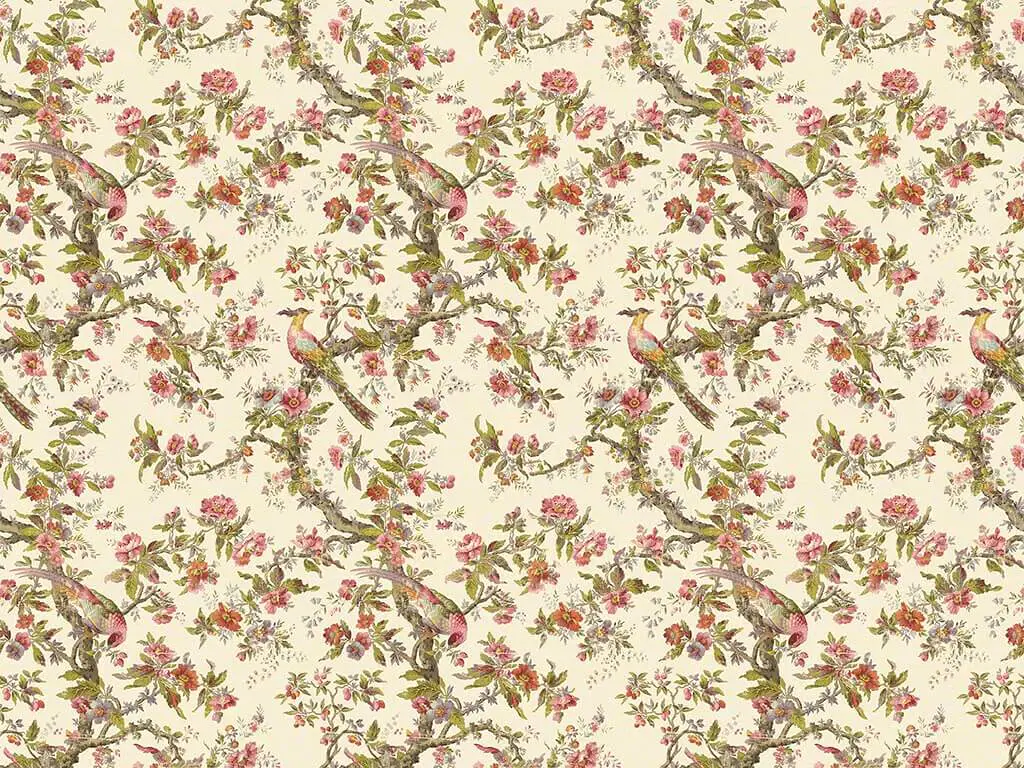 Fototapet floral clasic Heritage, Komar, bej, 400x280 cm