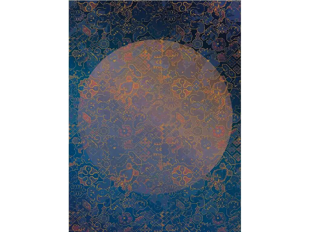 Fototapet La Lune, Komar, model geometric, albastru, 200x270 cm