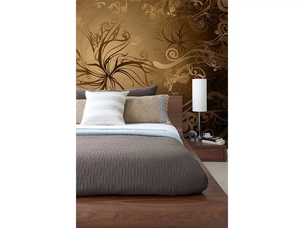 Fototapet abstract în nuanţe de bej şi maro Komar Gold, adeziv inclus, dimensiuni 368x254 cm