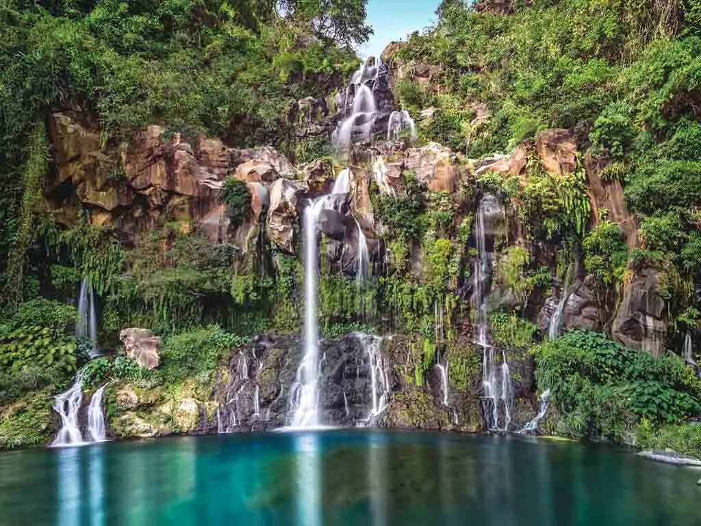 Fototapet peisaj cascadă, Komar Green Cascade, dimensiuni 368x248 cm