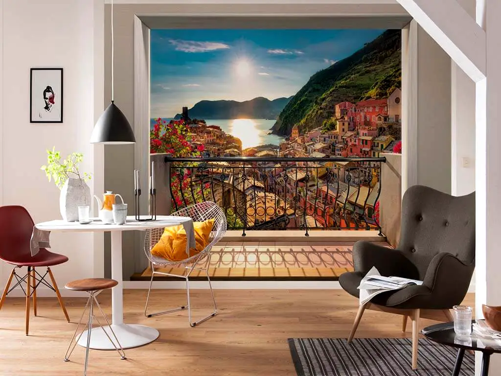 Fototapet peisaj 3D, Komar Vernazza, multicolor, dimensiuni 368x254 cm