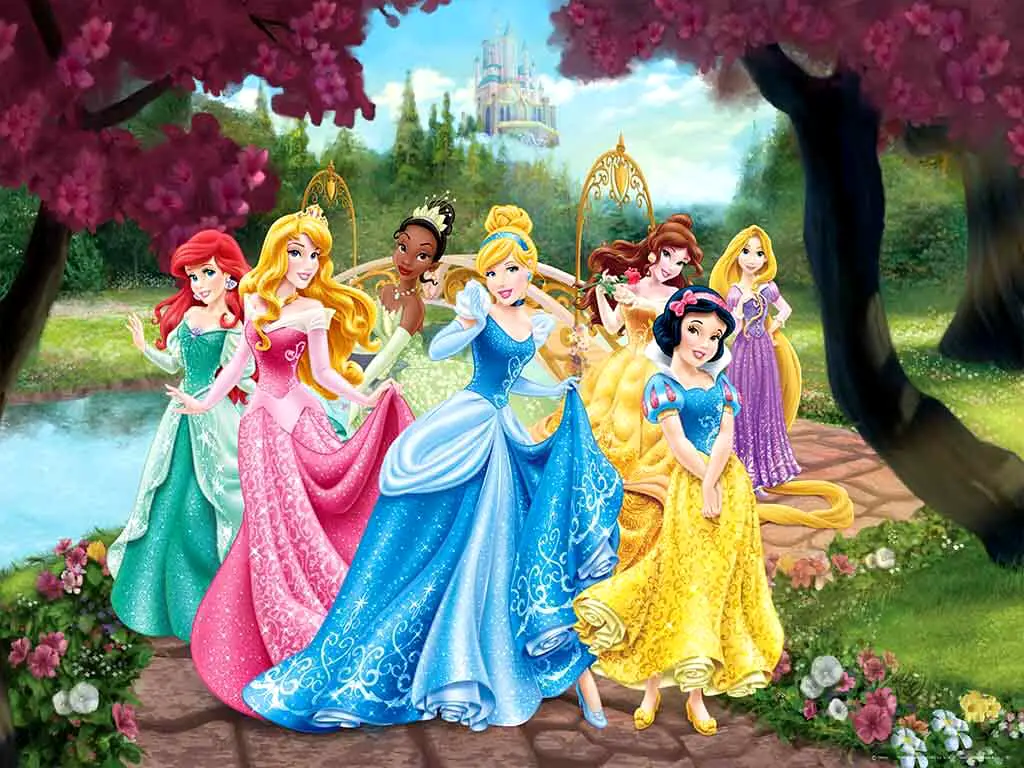 Fototapet prinţesele Disney Princess garden