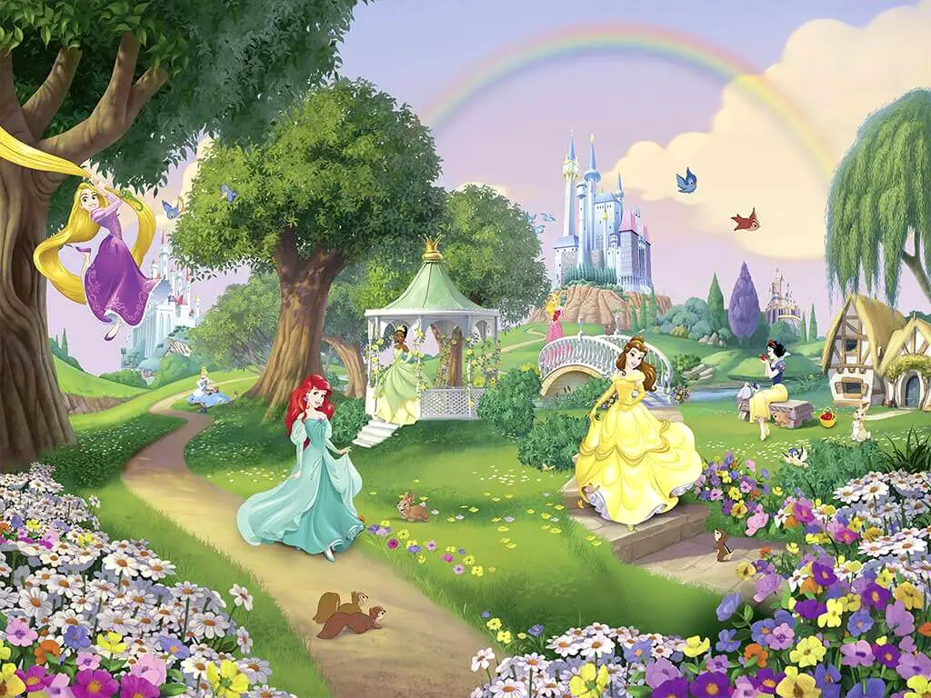 Fototapet prinţese Princess Rainbow, Komar - 368x254 cm