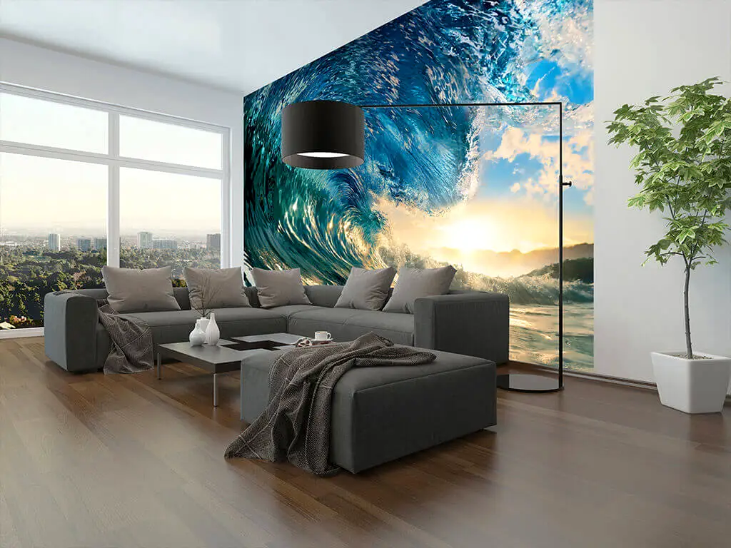 Fototapet val The Perfect Wave, Wizard+Genius, decorațiune perete, dimensiune fototapet 366x254 cm