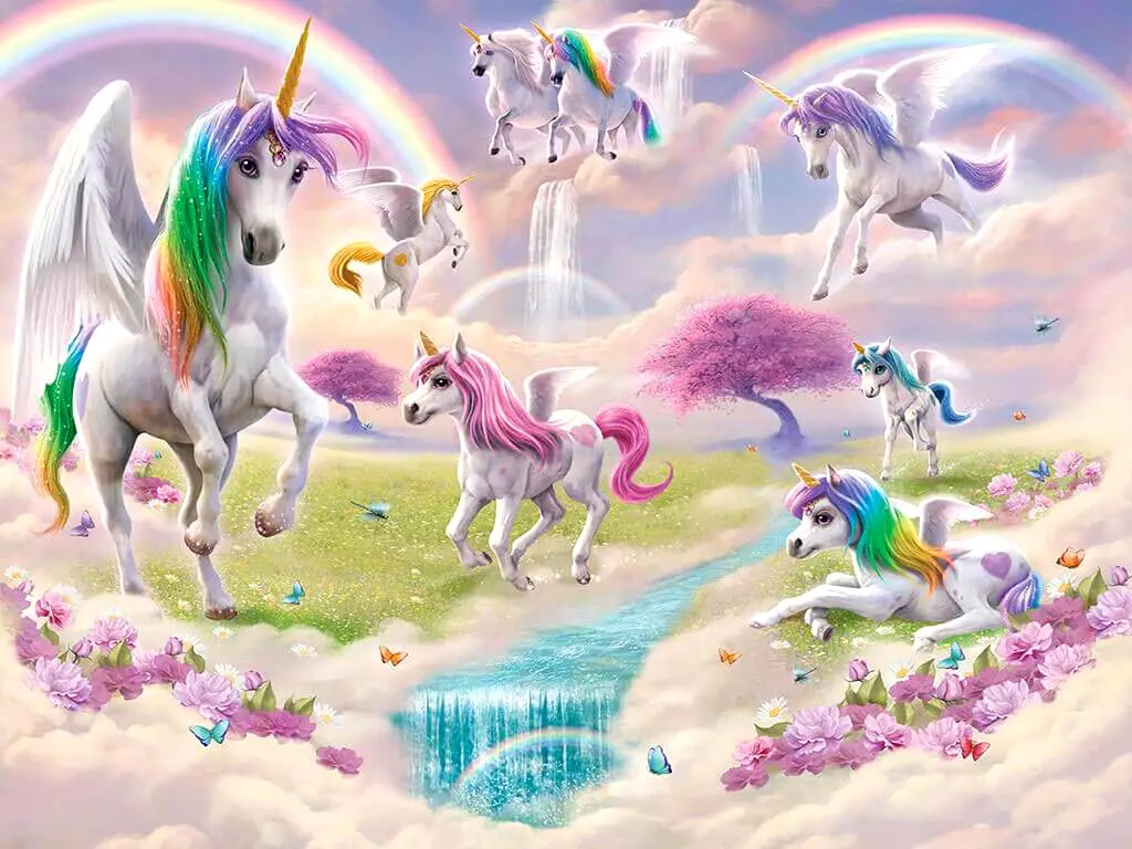 Fototapet Unicorni, Walltastic, multicolor, 305x244 cm