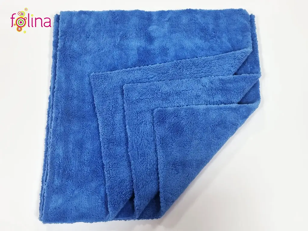 Set 3 lavete microfibră pentru praf, Folina LVT57 albastre, 40x40 cm