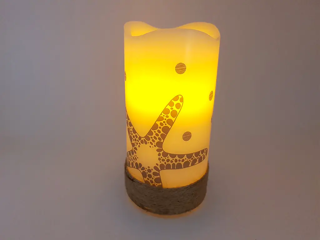 Lumânare decorativă LED, model Stea