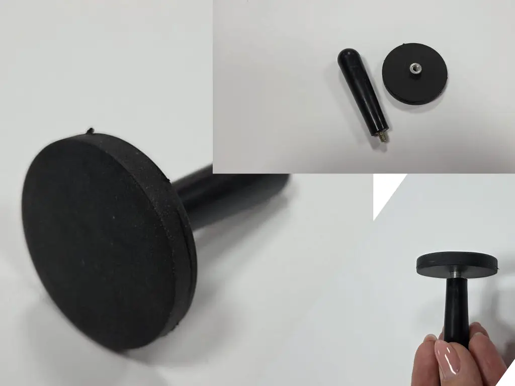 Racletă magnetică cu pâslă și 2 magneți fixare folie - set aplicare folie auto