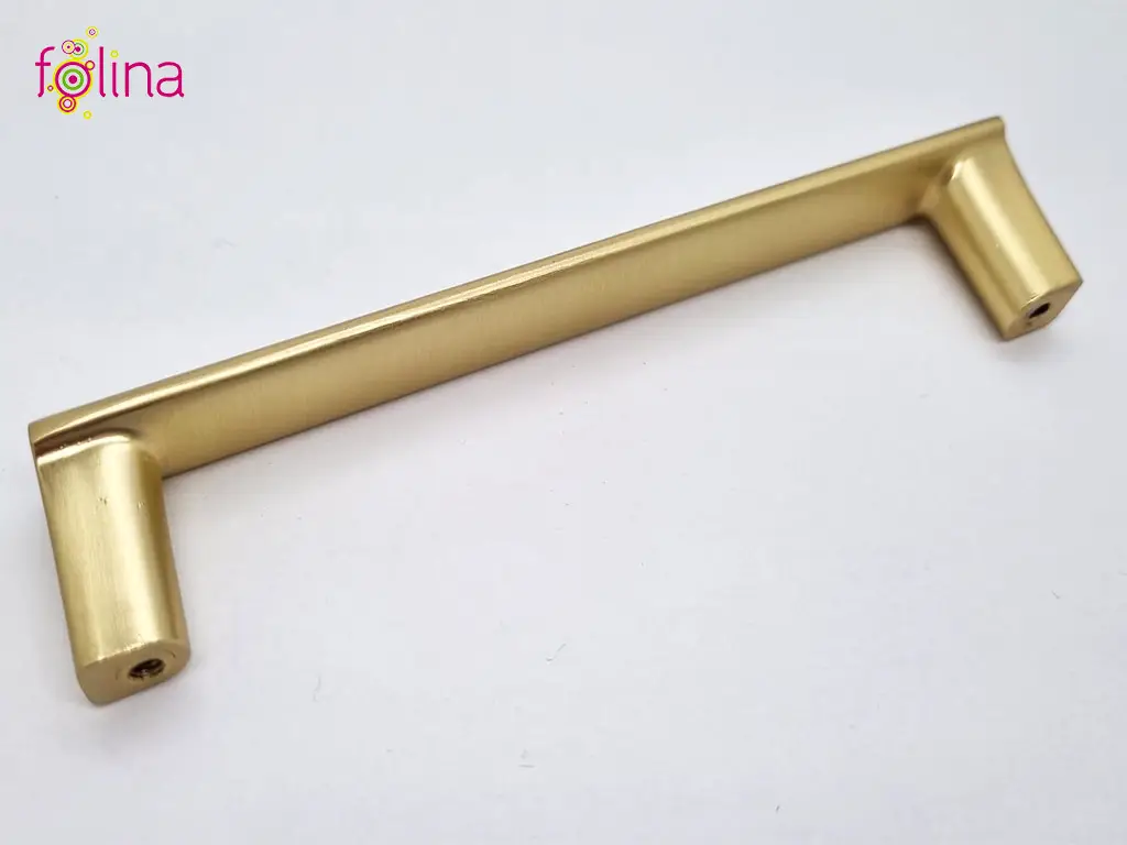 Mâner mobilă metalic, auriu mat, 128 mm distanţa dintre punctele de fixare