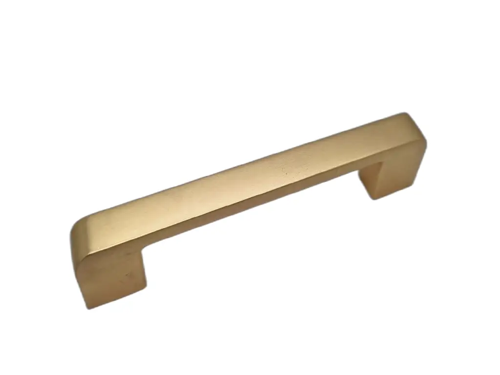 Mâner mobilă metalic, auriu cu finisaj mat, 192 mm distanţa dintre punctele de prindere