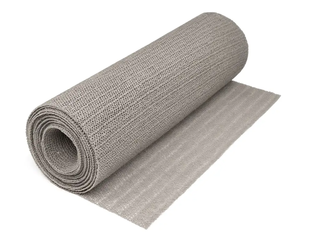 Material protecţie antialunecare gri, pentru sertare şi rafturi, rolă de 60x100 cm
