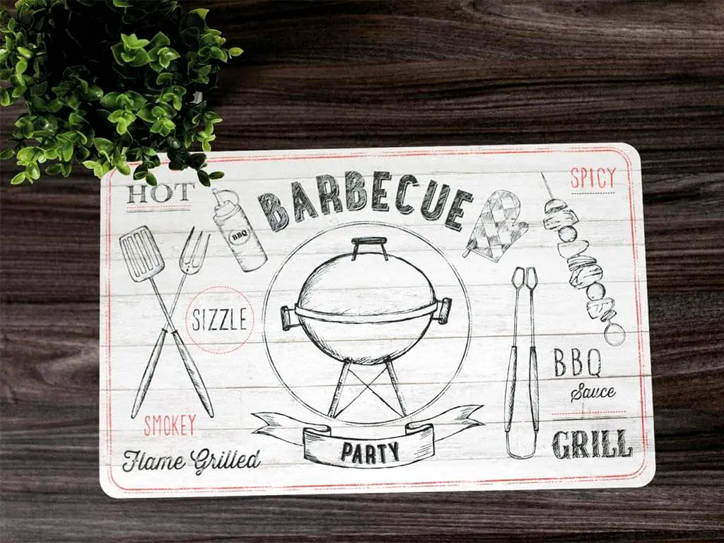 Suport farfurie masă Barbecue, d-c-fix, PVC, 29x44 cm