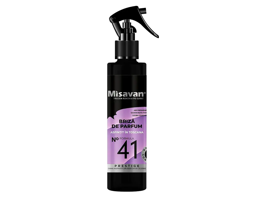 Odorizant de cameră Misavan, Briză de parfum nr. 41, Asfințit în Toscana, pulverizator de 200 ml