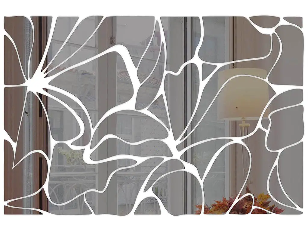 Oglindă decorativă Zora, Folina, culoare gri, dimensiune oglindă 120x80 cm