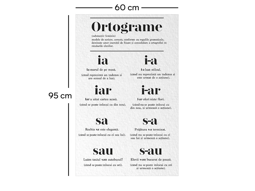 Autocolant Ortograme, Folina, rola de 60x95 cm