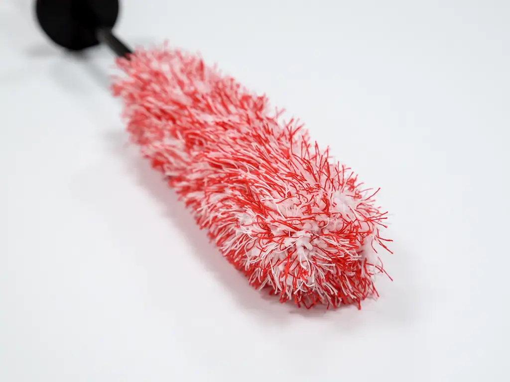 Perie din microfibră roșie pentru curățat jante auto - large size