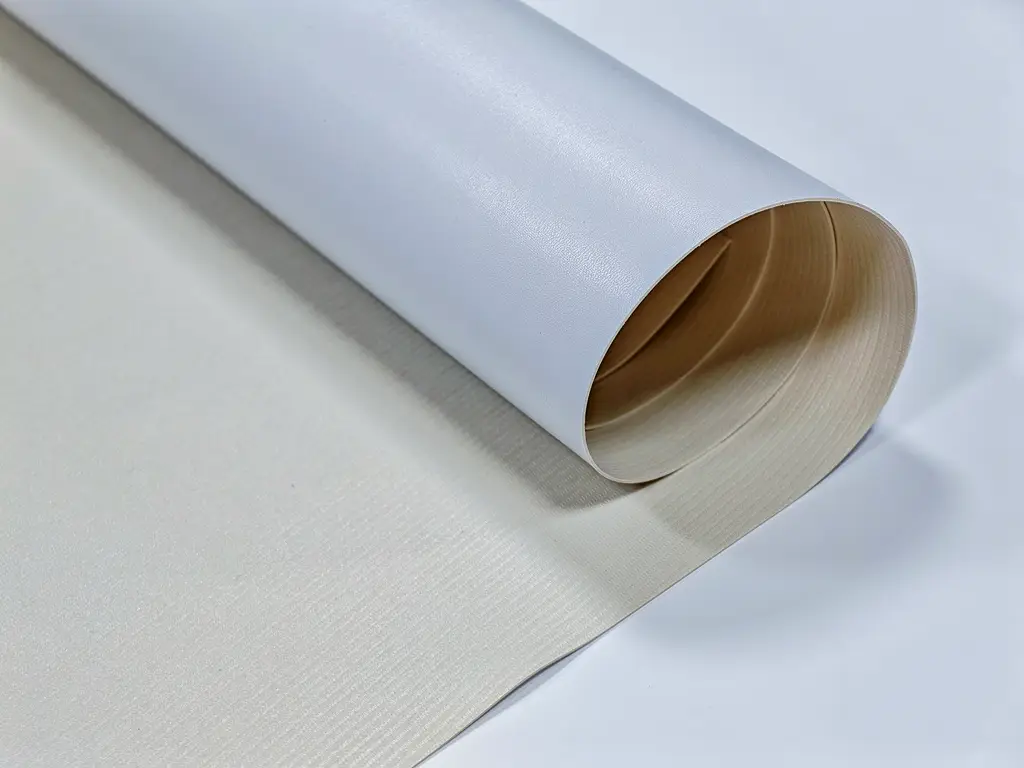 Piele artificială albă cu aspect natural, moale, fără adeziv, lățime 140 cm