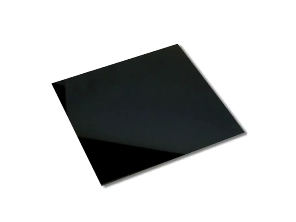 Placă din acril negru lucios, plexiglas de 3mm grosime, 40x40 cm
