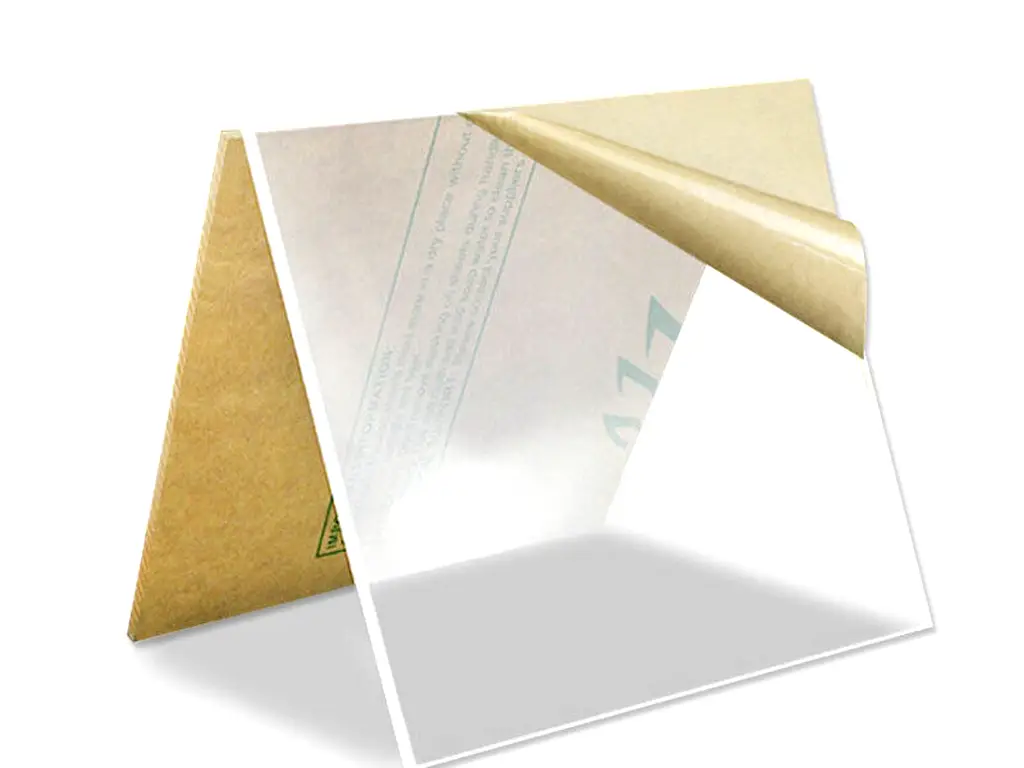 Placă acril transparent lucios, plexiglas de 3mm grosime, 100x100 cm