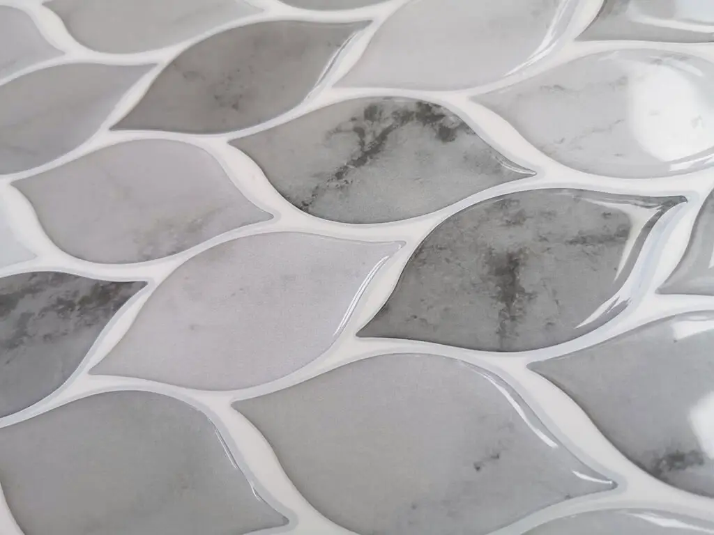 Faianţă autoadezivă 3D Smart Tiles, Folina, Leaf gri - set 10 plăci