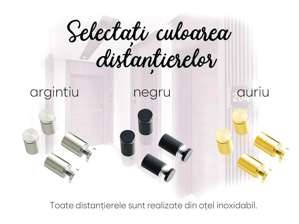 Plăcuță pentru birou, model din două straturi cu text personalizat imprimat la UV, 20x7 cm