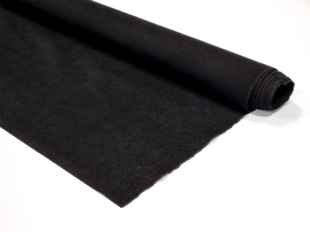 Piele ecologică, culoare neagră, imitație piele întoarsă, moale si flexibilă, 1mm grosime