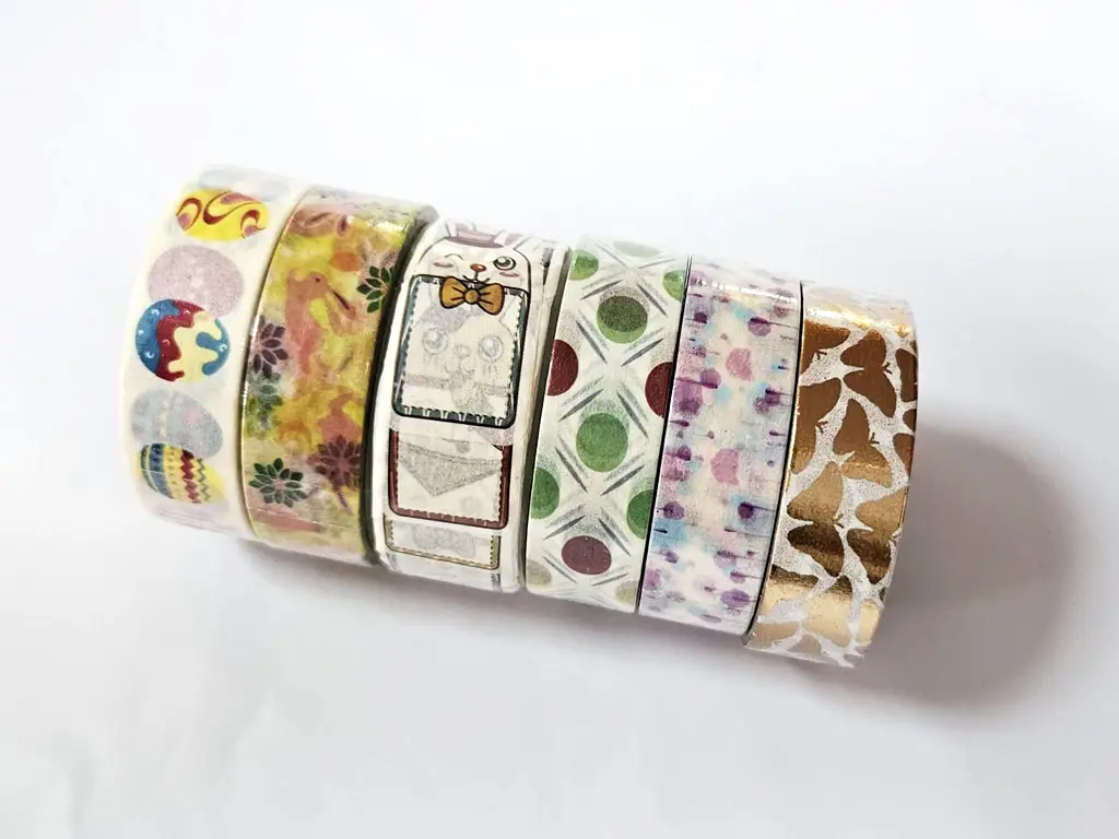 Set 6 role washi tape, benzi decorative adezive, Folina MIX8