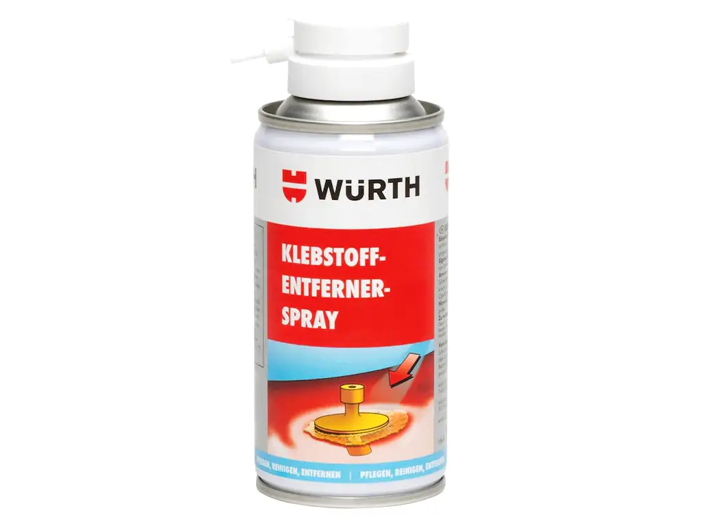 Spray pentru curățare adeziv, Wurth, 150ml, lavetă de curățare inclusă