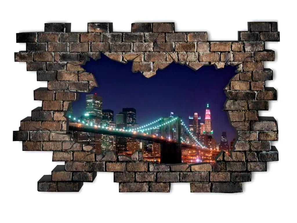 Sticker 3D City Lights