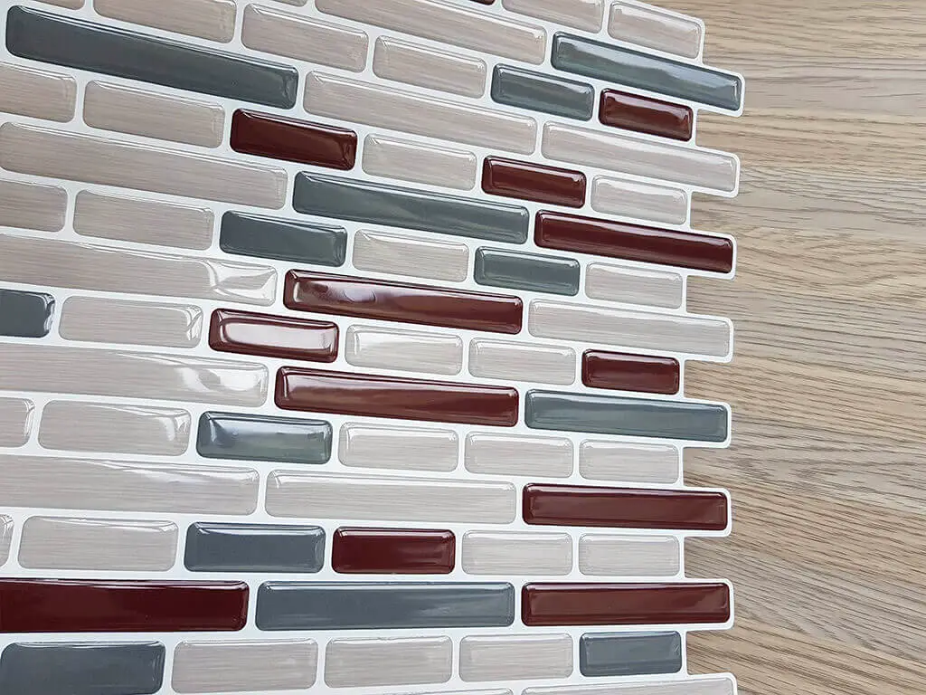Faianţă autoadezivă 3D Smart Tiles Rona, Folina, culoare gri, set faianță 10 bucăţi