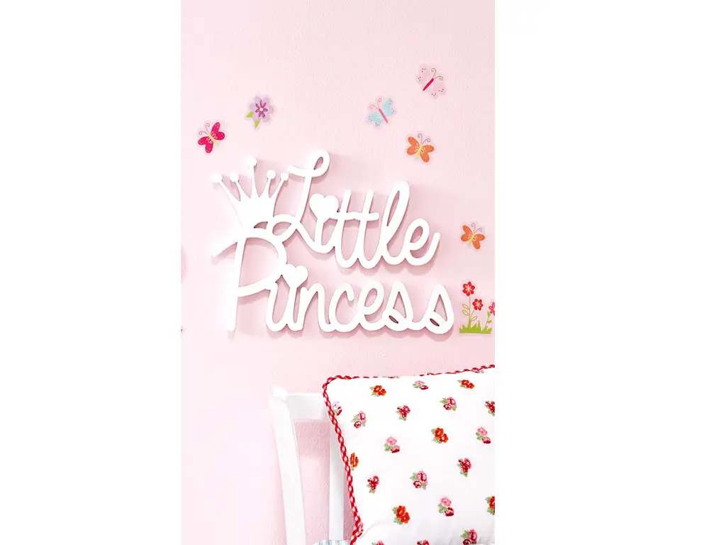 Decorațiune perete Little Princess, d-c-fix, alb, 40 x 27 cm
