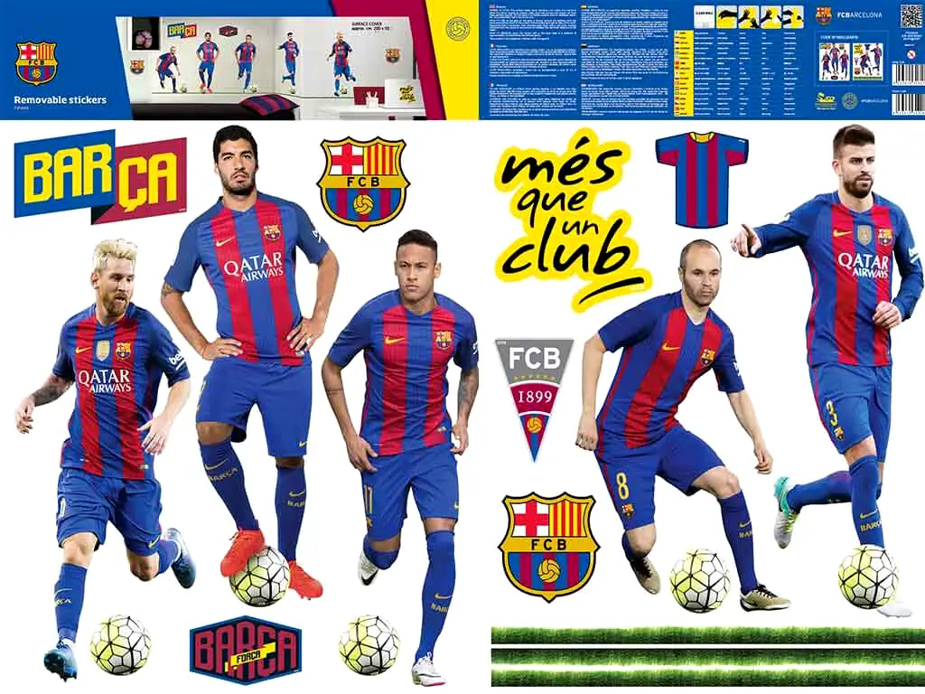 Sticker 5 fotbalişti FC Barcelona