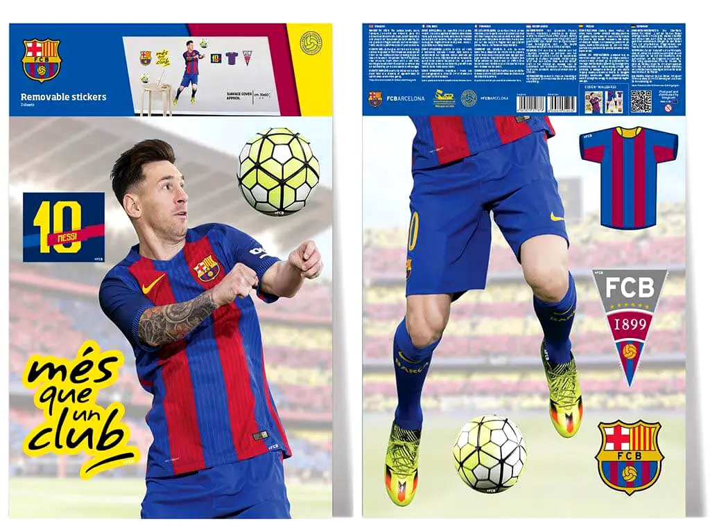 Sticker Messi, Imagicom, autoadeziv, 30 x 60 cm