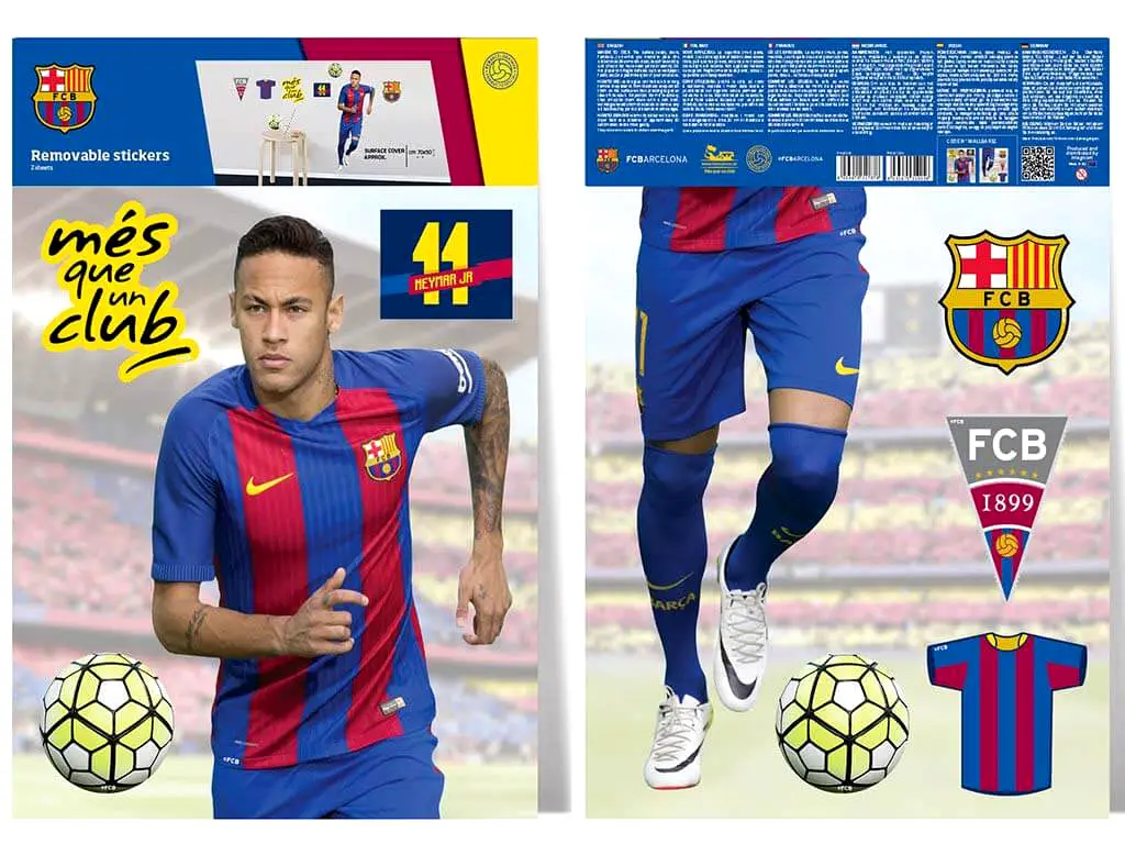 Sticker Neymar, Imagicom, autoadeziv, 30 x 60 cm