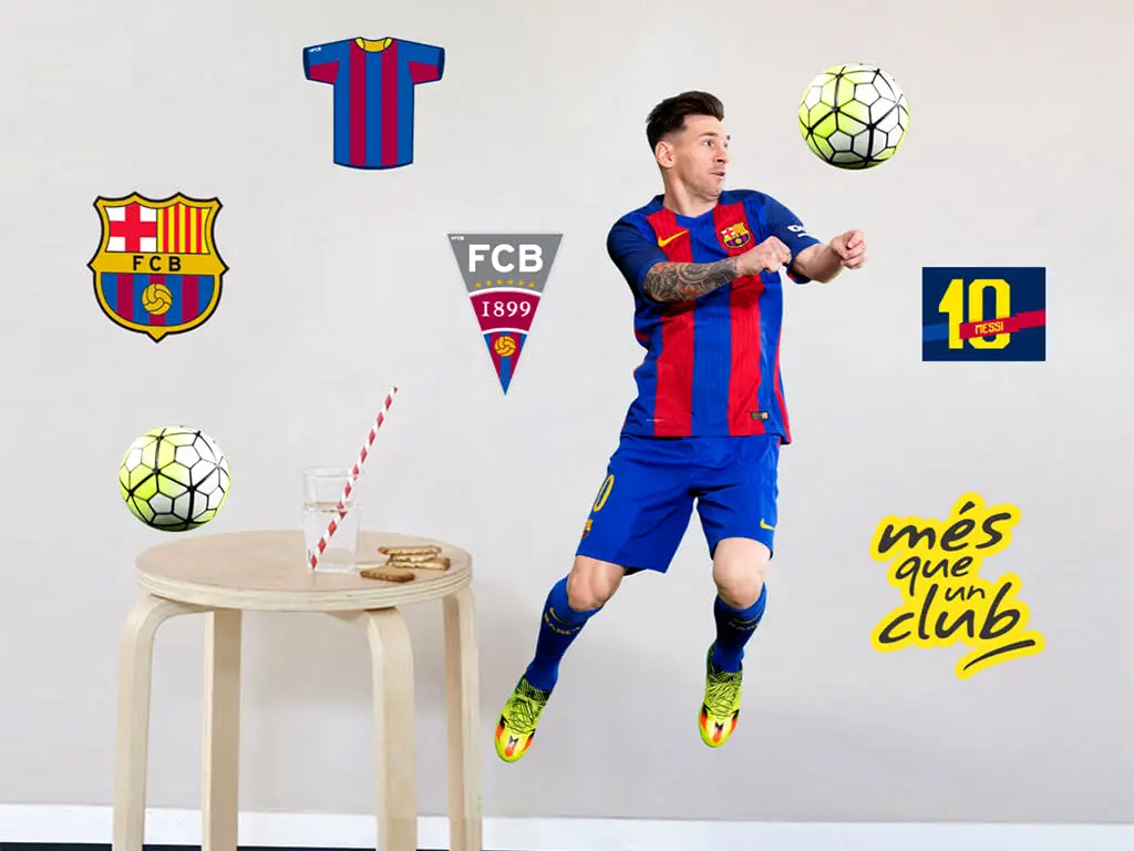 Sticker Messi, Imagicom, autoadeziv, 30 x 60 cm