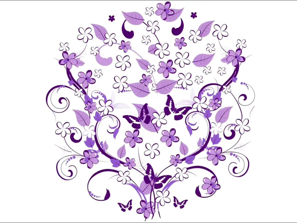 Sticker Violeta, Folina, decorațiune cu model floral, sticker cu dimensiunea 65x50 cm