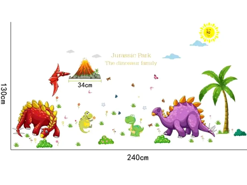 Sticker cu dinozauri Dino Land