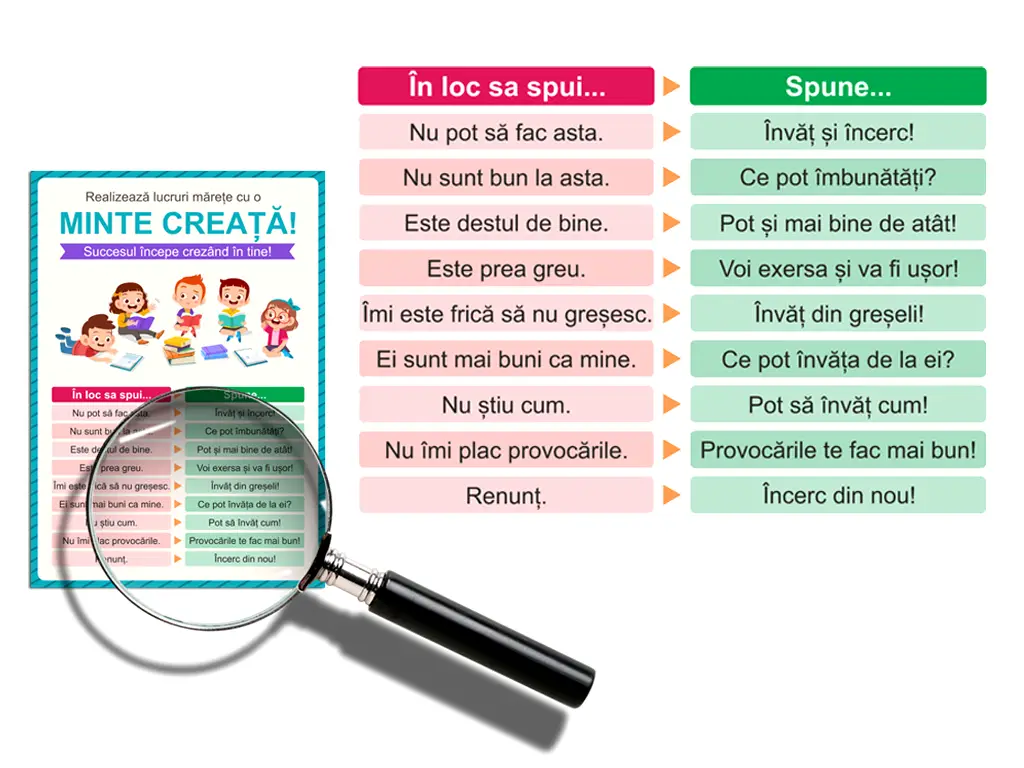 Sticker Minte creață, Folina, pentru copii, colorat, 59x42 cm A2, racletă de aplicare inclusă