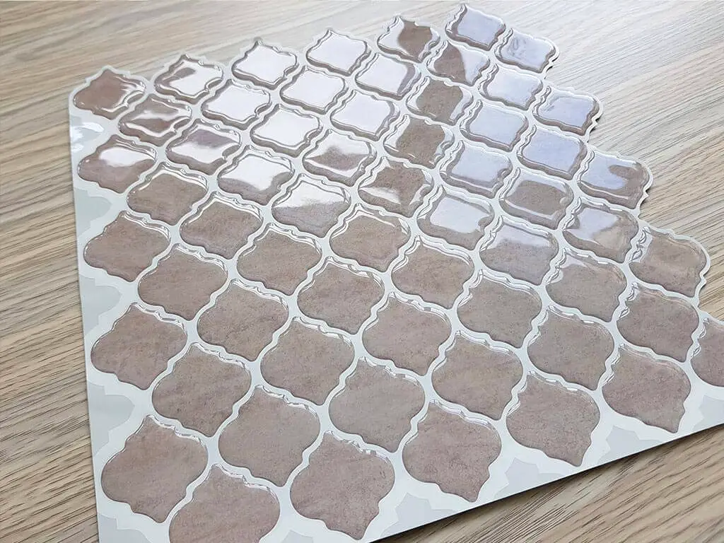 Faianţă autoadezivă 3D Smart Tiles Damasc Toulouse, Folina, gri, set faianță 10 bucăţi