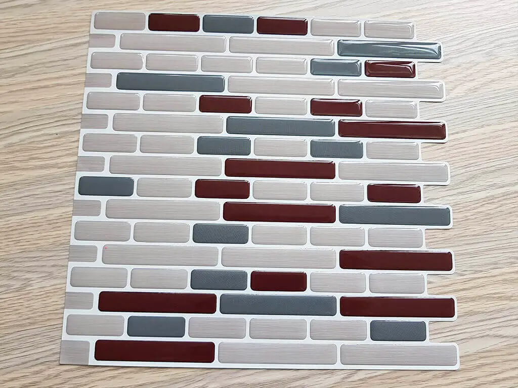 Faianţă autoadezivă 3D Smart Tiles Rona, Folina, culoare gri, set faianță 10 bucăţi