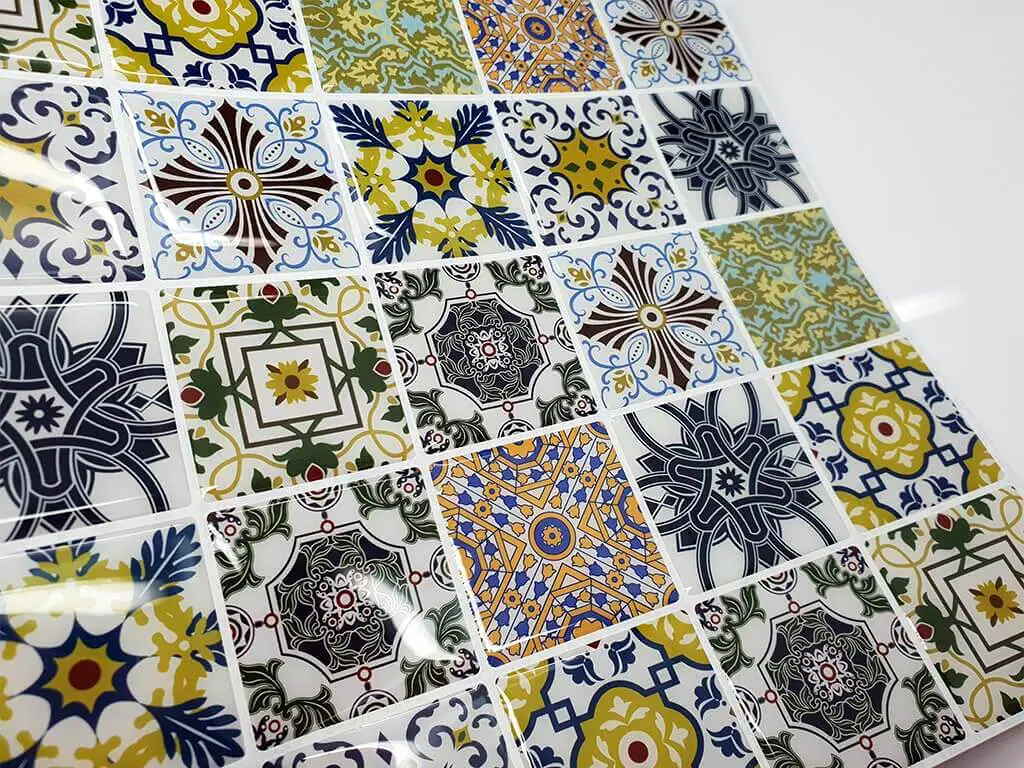 Faianţă autoadezivă 3D Smart Tiles Porto, Folina, multicolor - set 10 bucăţi