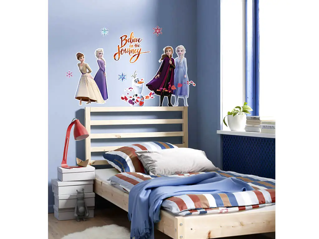 Sticker cameră fete, cu personaje Frozen 2, Komar, Believe in the journey, multicolor